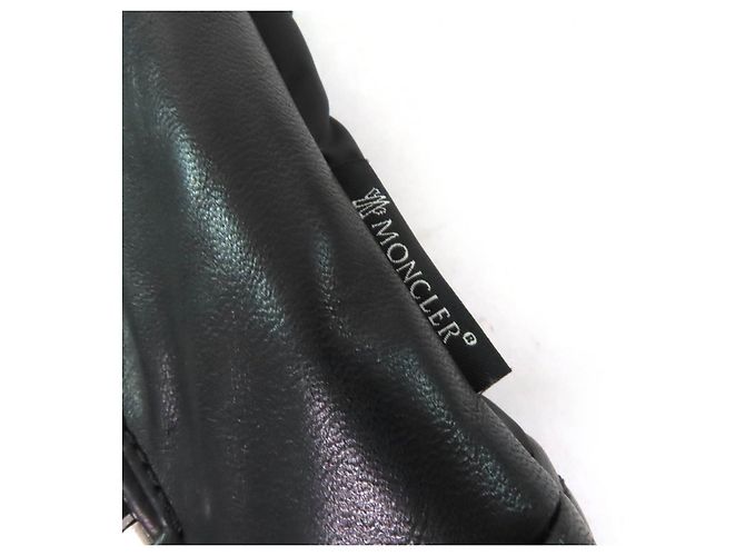 Moncler RODEIA CHALECO DE CUERO CON CREMALLERA Chaleco de Plumas Negro - vista 8