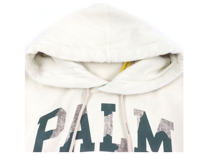 Sudadera de algodón Moncler Genius 8×Palm Angels Beige Crudo - vista 2