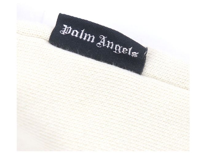 Sudadera de algodón Moncler Genius 8×Palm Angels Beige Crudo - vista 6