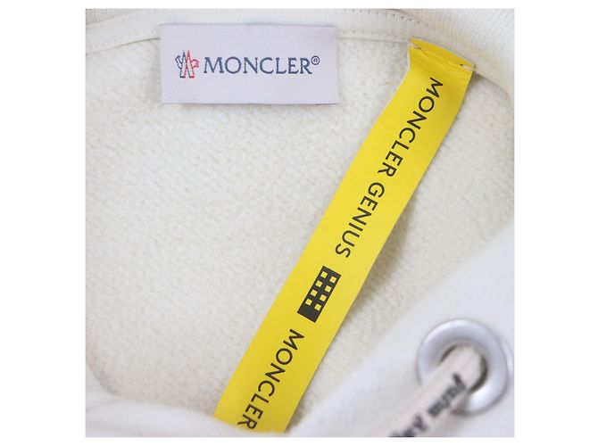 Sudadera de algodón Moncler Genius 8×Palm Angels Beige Crudo - vista 7