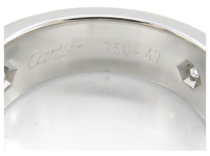 Cartier Love Ring aus 750er Weißgold mit Diamant, Größe 6.5 - Ansicht 4