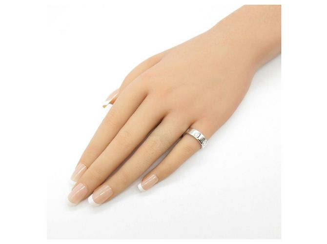 Cartier Love Ring aus 750er Weißgold mit Diamant, Größe 6.5 - Ansicht 8