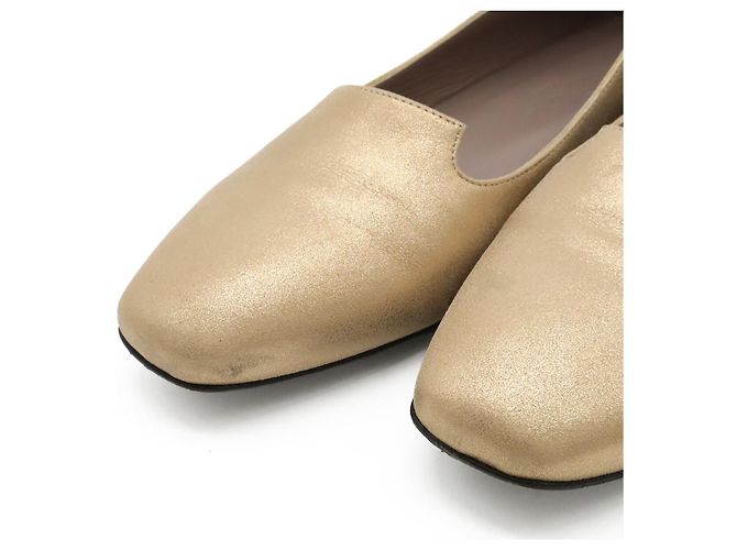 Hermès Leder Slipper 35 Golden - Ansicht 4