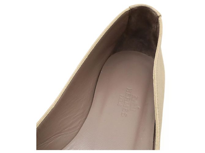 Hermès Leder Slipper 35 Golden - Ansicht 7