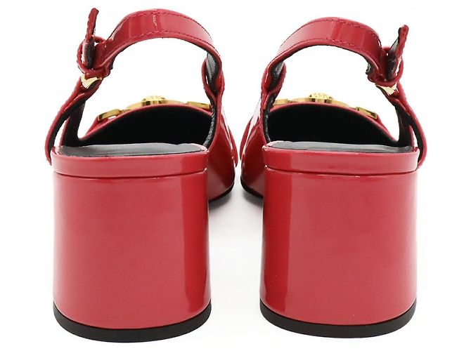 Lackleder-Pumps von Versace Pink Fuschia - Ansicht 3