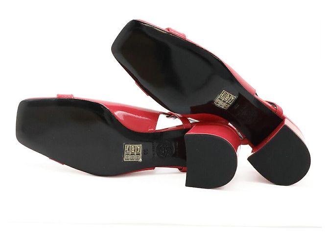 Lackleder-Pumps von Versace Pink Fuschia - Ansicht 4