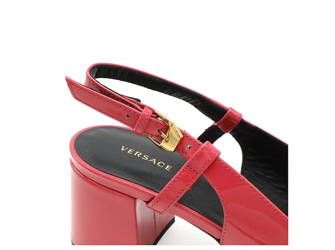 Lackleder-Pumps von Versace Pink Fuschia - Ansicht 6