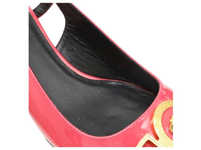 Lackleder-Pumps von Versace Pink Fuschia - Ansicht 7
