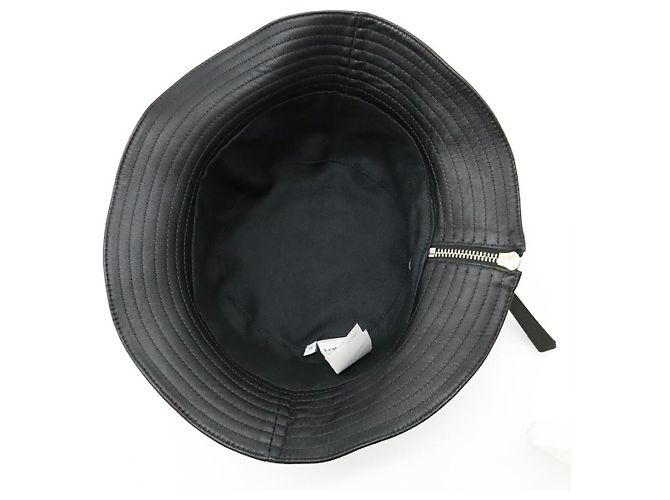 Cappello da pescatore Loewe in pelle Nero - vista 7