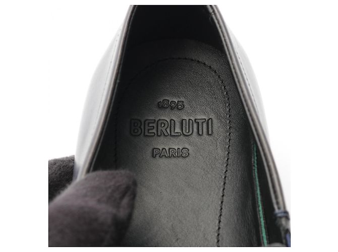 Mocassins en cuir Scritto Berluti - vue 5