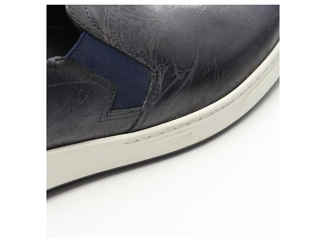 Mocassins en cuir Scritto Berluti - vue 9
