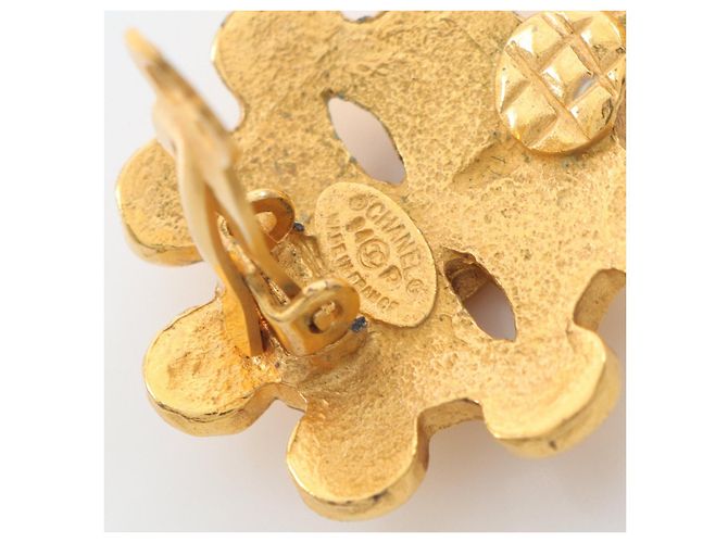 Timeless Pendientes Chanel Coco Mark Dorado - vista 3