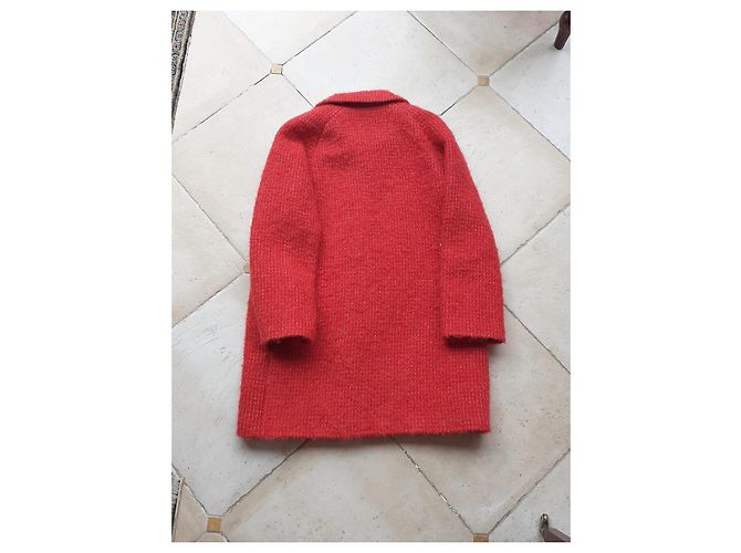 Abrigo rojo de mohair y lana Paul & Joe Roja - vista 2