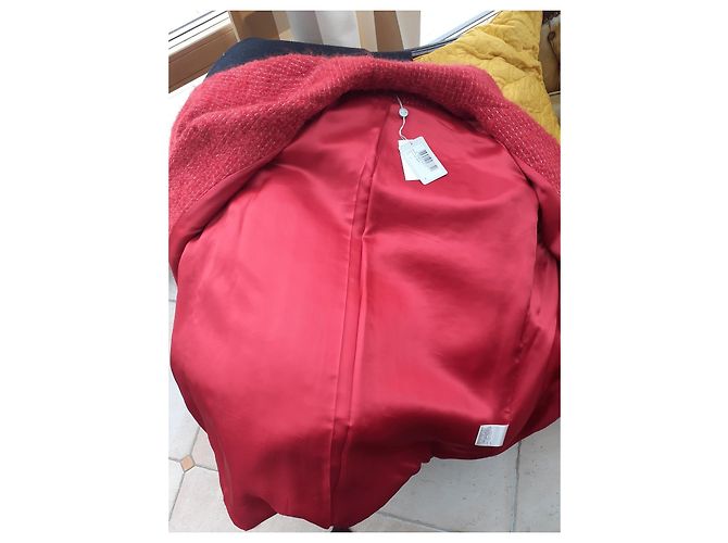 Abrigo rojo de mohair y lana Paul & Joe Roja - vista 3