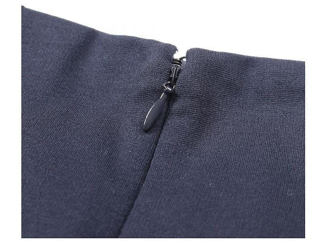 Falda de rayón y nylon Jil Sander Azul Azul marino - vista 5