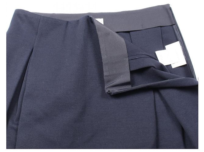 Falda de rayón y nylon Jil Sander Azul Azul marino - vista 6