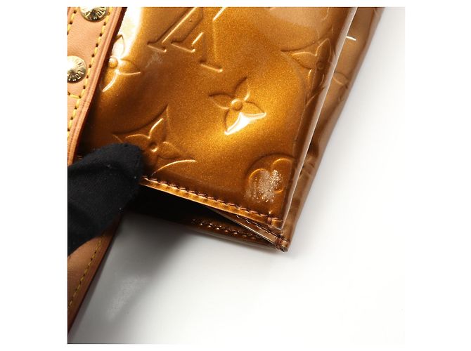 Borsa tote Reade MM Monogram Vernis Louis Vuitton Marrone Bronzo - vista 10