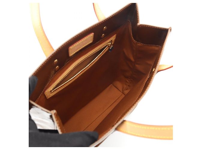 Borsa tote Reade MM Monogram Vernis Louis Vuitton Marrone Bronzo - vista 3