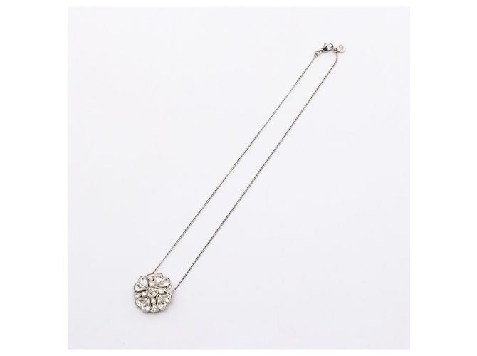 Timeless Collana in cristallo Chanel Clover Coco Mark Argento - vista 3