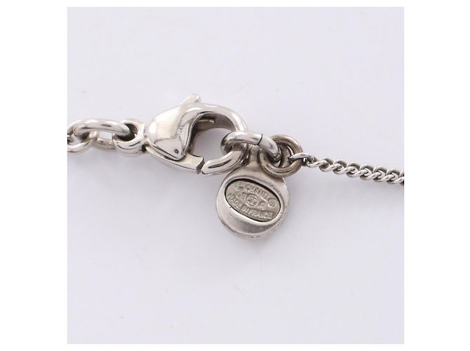 Timeless Collana in cristallo Chanel Clover Coco Mark Argento - vista 4