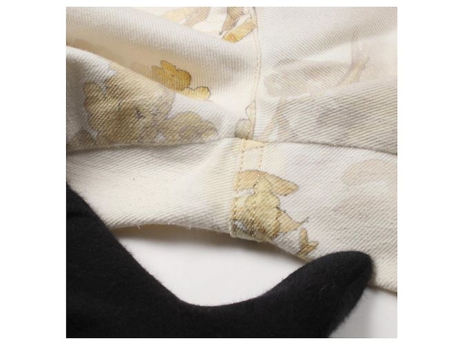 Timeless Pantaloni in denim di cotone Chanel Bianco - vista 7