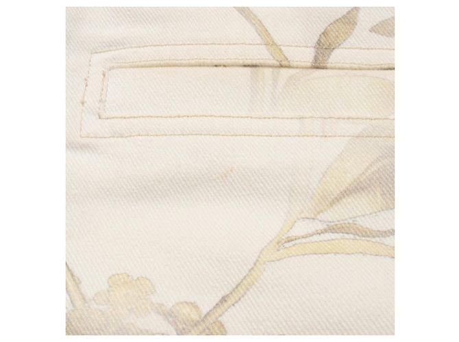 Timeless Pantaloni in denim di cotone Chanel Bianco - vista 8