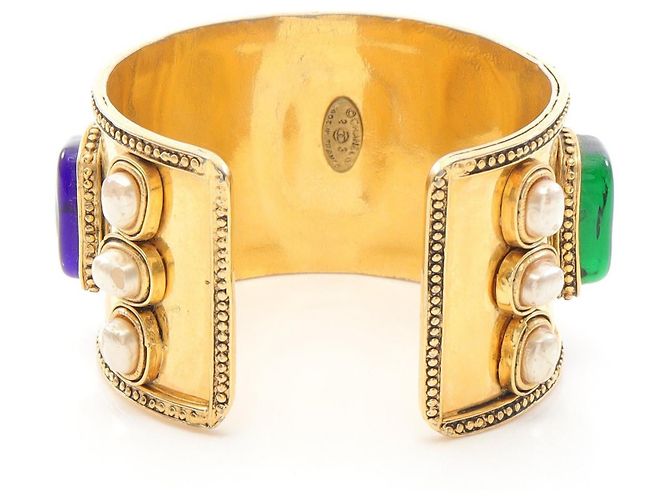 Timeless Bracciale in perle finte e strass Chanel D'oro - vista 2