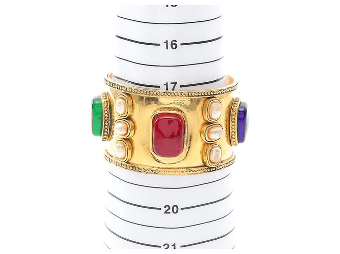 Timeless Bracciale in perle finte e strass Chanel D'oro - vista 4