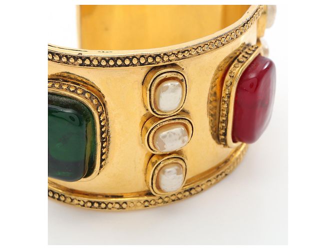 Timeless Bracciale in perle finte e strass Chanel D'oro - vista 5