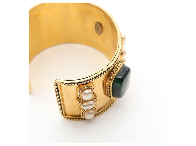 Timeless Bracciale in perle finte e strass Chanel D'oro - vista 8