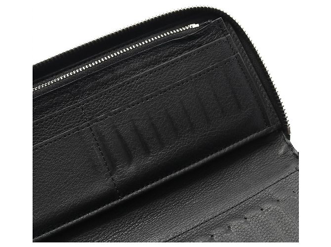 Portafoglio Zippy Verticale in Taurillon Louis Vuitton Nero - vista 10