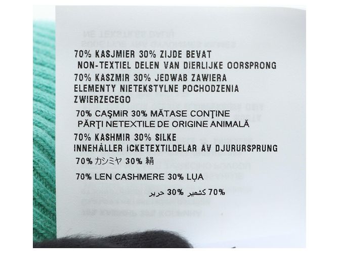 Cardigan in cashmere e seta Miu Miu Verde - vista 5