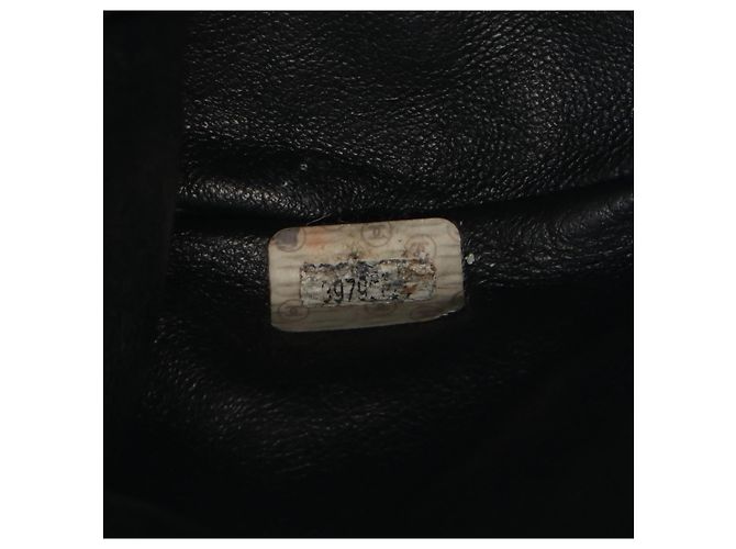 Timeless Chanel Matelassé Lammfell Rucksack Schwarz - Ansicht 5