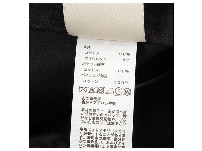 Pantaloni in cotone Hermès Nero - vista 4