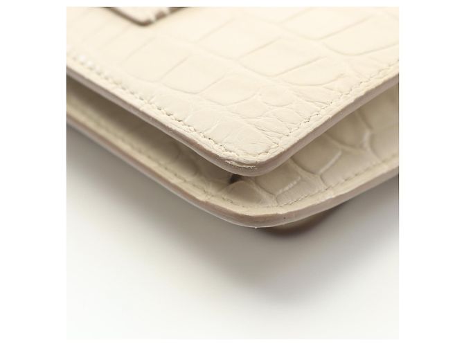 Hermès Hermes Roulis Slim Alligator Mat Wallet White - view 15