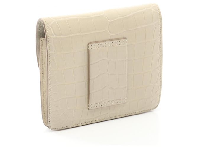 Hermès Hermes Roulis Slim Alligator Mat Wallet White - view 4