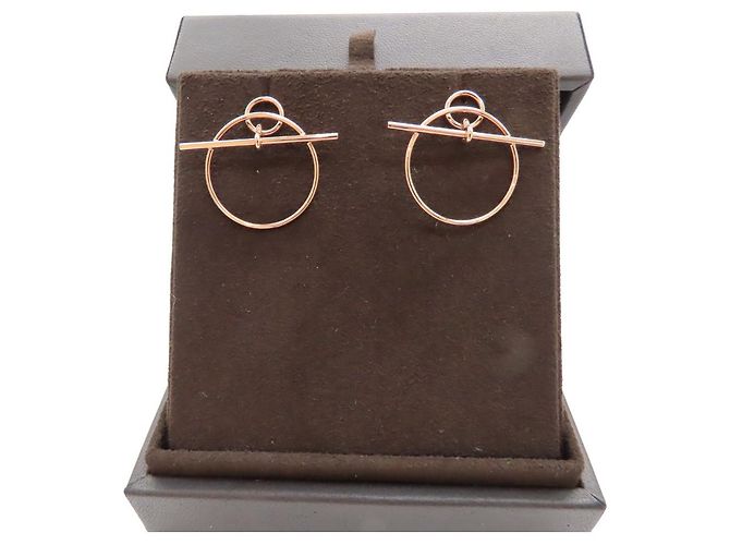 Hermès Hermes Loop Ohrringe PM Au750 Golden - Ansicht 3