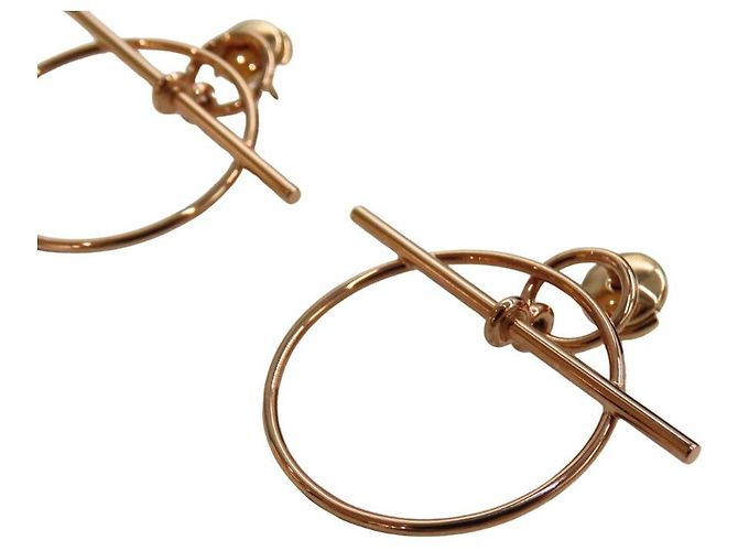 Hermès Hermes Loop Ohrringe PM Au750 Golden - Ansicht 4