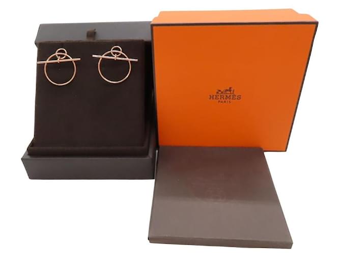 Hermès Hermes Loop Ohrringe PM Au750 Golden - Ansicht 8