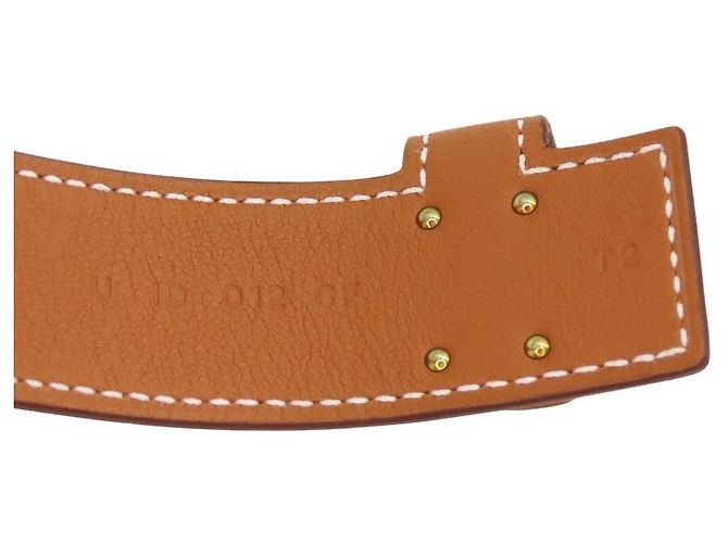 Bracciale Kelly in pelle Hermès Taglia 17 D'oro - vista 10