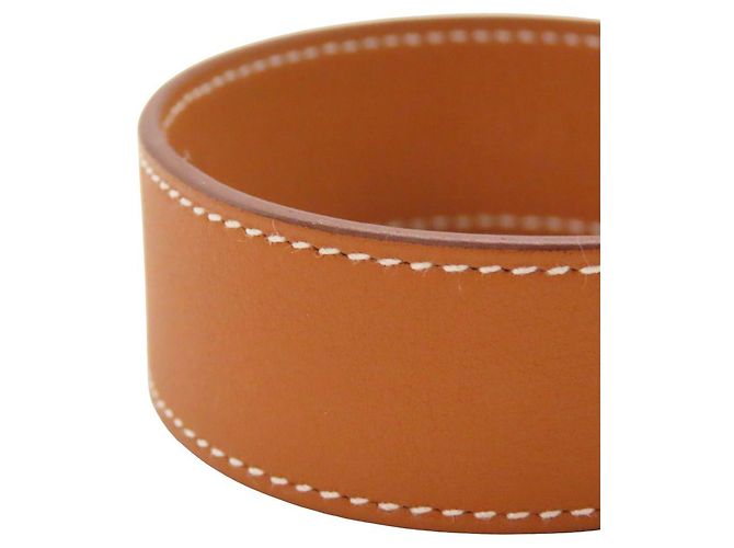 Bracciale Kelly in pelle Hermès Taglia 17 D'oro - vista 13