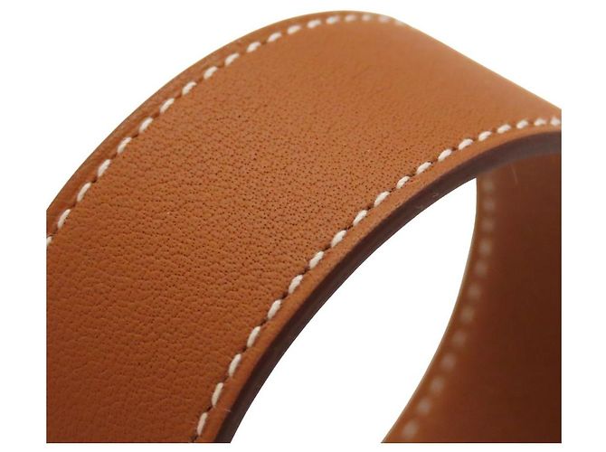 Bracciale Kelly in pelle Hermès Taglia 17 D'oro - vista 14