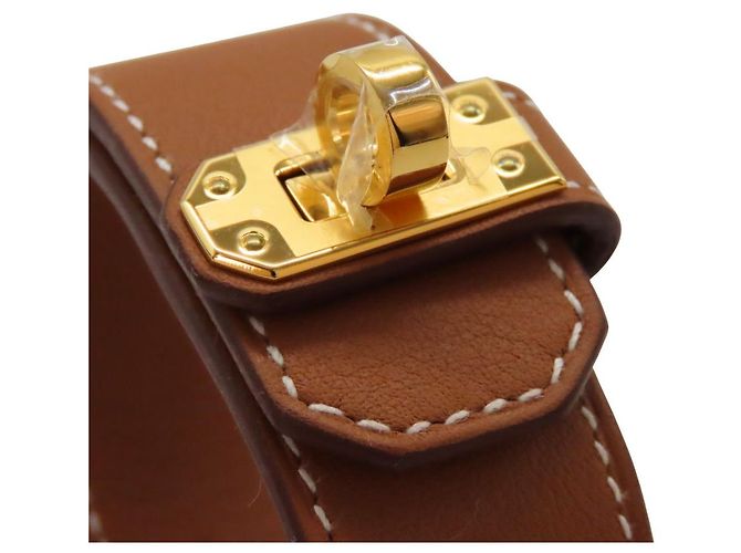 Bracciale Kelly in pelle Hermès Taglia 17 D'oro - vista 4
