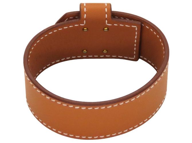 Bracciale Kelly in pelle Hermès Taglia 17 D'oro - vista 5
