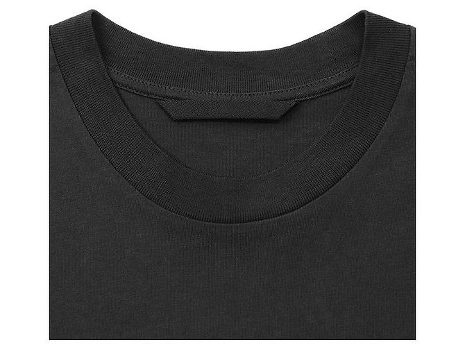 Camiseta de algodón con logo de firma Moncler Negro Plata - vista 2