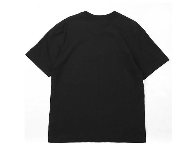 Camiseta de algodón con logo de firma Moncler Negro Plata - vista 6