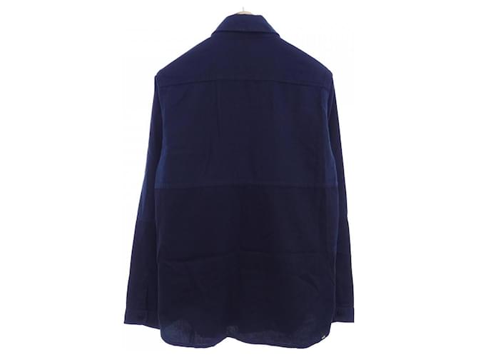 Autre Marque Camisa de algodón Denham Azul Azul marino - vista 2