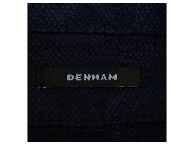Autre Marque Camisa de algodón Denham Azul Azul marino - vista 4