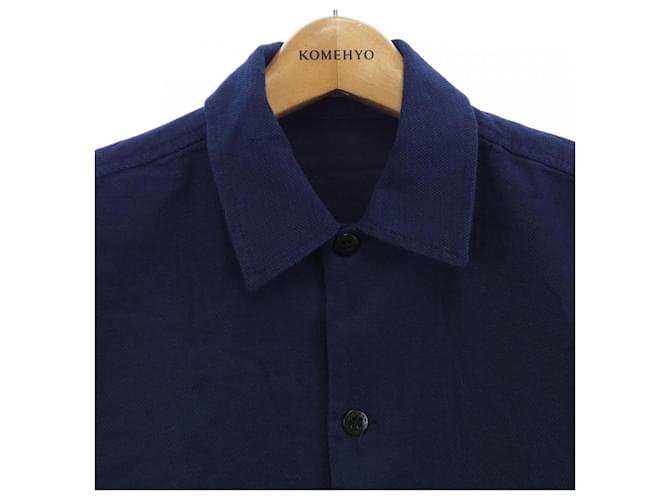 Autre Marque Camisa de algodón Denham Azul Azul marino - vista 5