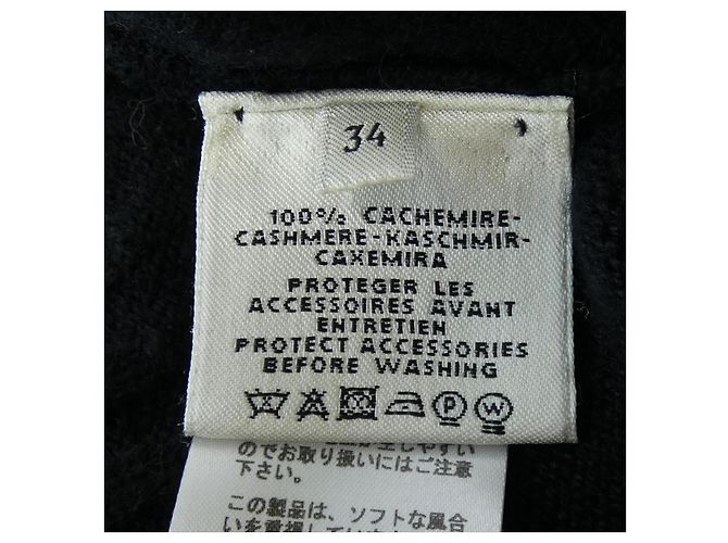 Hermès Hermes 100 Cashmere Kleid 34 Schwarz - Ansicht 3
